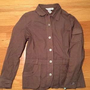 Fresh Produce brown button down jacket SM